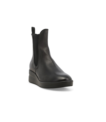 Stivaletto donna in pelle nero r25651z