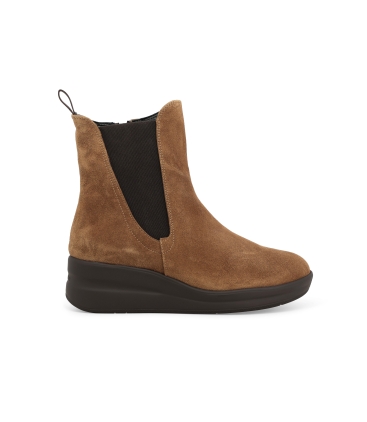 Stivaletto donna in camoscio sigaro r25651z