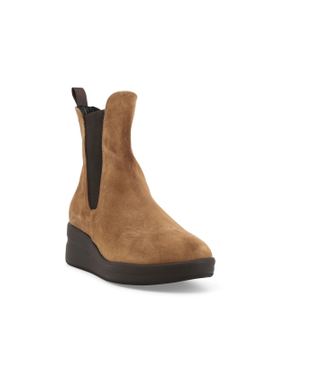 Stivaletto donna in camoscio sigaro r25651z