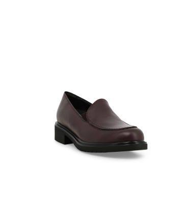 Mocassino donna in morbida pelle bordo r35511z