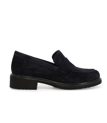 Mocassino donna in camoscio morbidissimi blu navy r35512z
