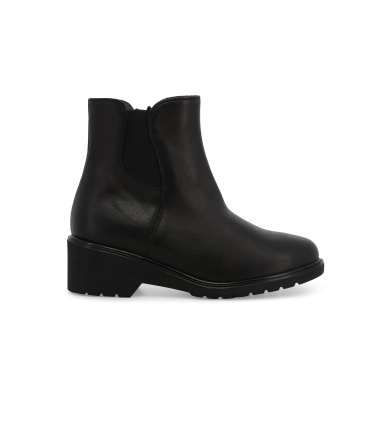 Stivaletto donna in pelle nero r35600z