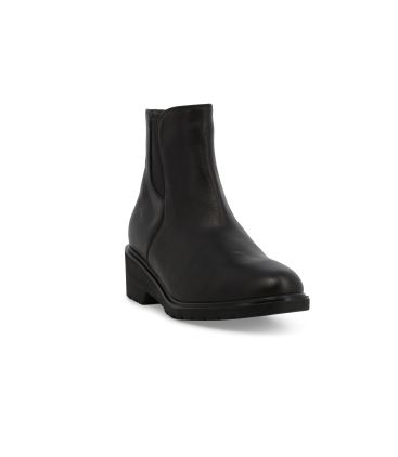 Stivaletto donna in pelle nero r35600z