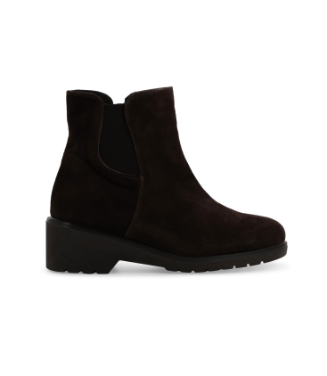 Stivaletto donna in camoscio marrone r35600z
