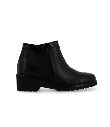 Stivaletto donna in pelle nero r35607z