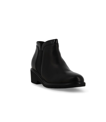 Stivaletto donna in pelle nero r35607z