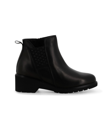 Stivaletto donna in pelle nero r35611z