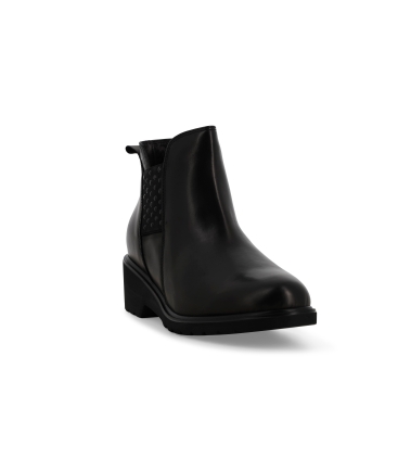 Stivaletto donna in pelle nero r35611z