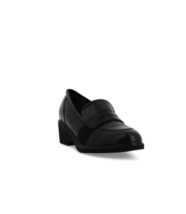 Mocassino donna in pelle nero r35740z