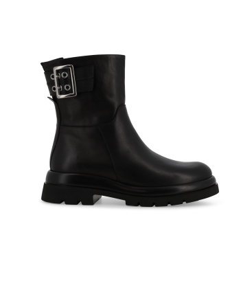 Stivaletto donna in pelle nero r45368z