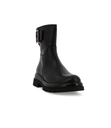 Stivaletto donna in pelle nero r45368z