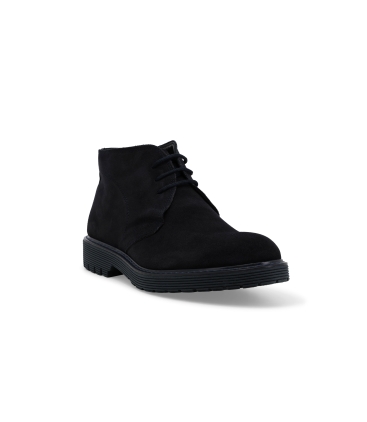 Stivaletto uomo in camoscio blu u0550z