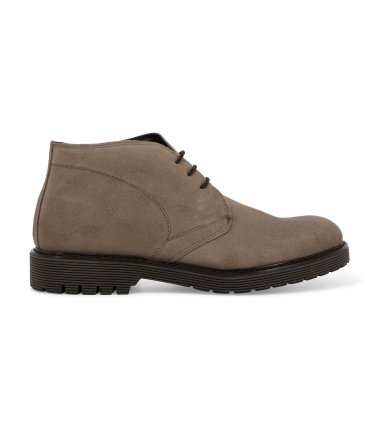 Stivaletto uomo in camoscio beige taope u0550z
