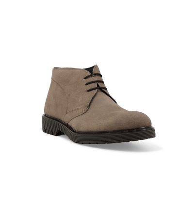 Stivaletto uomo in camoscio beige taope u0550z
