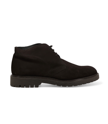 Stivaletto uomo in camoscio marrone u0550z