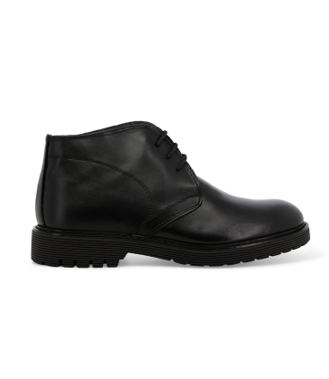 Stivaletto uomo in pelle nero u0550z