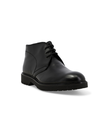 Stivaletto uomo in pelle nero u0550z