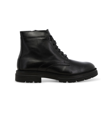 Stivaletto uomo in pelle nero u0557z