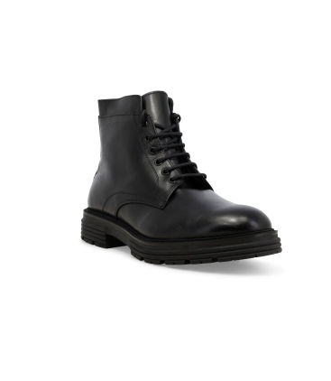 Stivaletto uomo in pelle nero u0557z