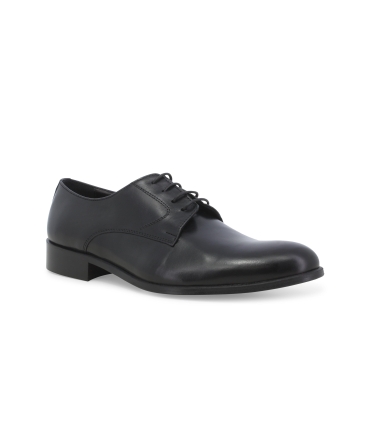Klassischer Herren-Schn&uuml;rschuh aus Leder Schwarz u0721z