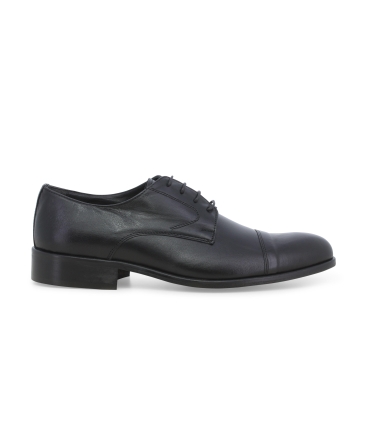 Klassischer Herren-Schn&uuml;rschuh aus Leder Schwarz u0723z