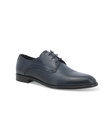 Herren-Oxfordschuhe mit Schn&uuml;rung aus Kalbsleder Dunkelblau u0882z