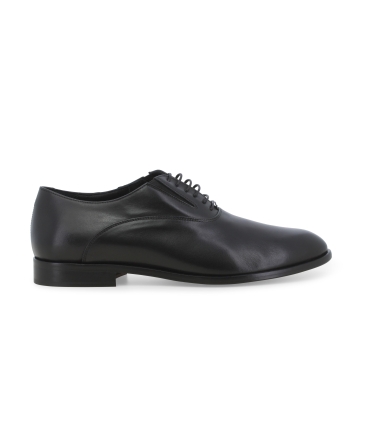 Herren-Oxfordschuhe mit Schnürung aus Leder Schwarz u0885z