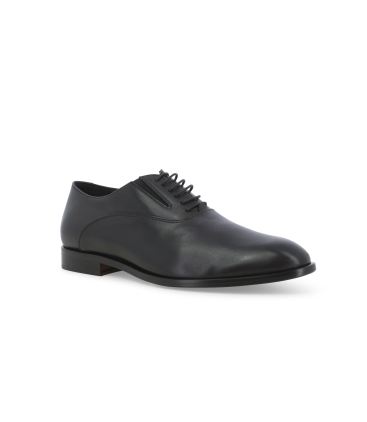 Herren-Oxfordschuhe mit Schnürung aus Leder Schwarz u0885z