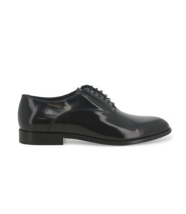 Herren-Oxfordschuhe mit Schn&uuml;rung aus geschliffenem Leder Schwarz u0885z