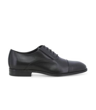Scarpa uomo stringata francesina in pelle vitello nero u0972z