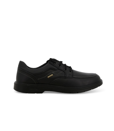 Mocassino uomo derby allacciato in pelle nero u15477z