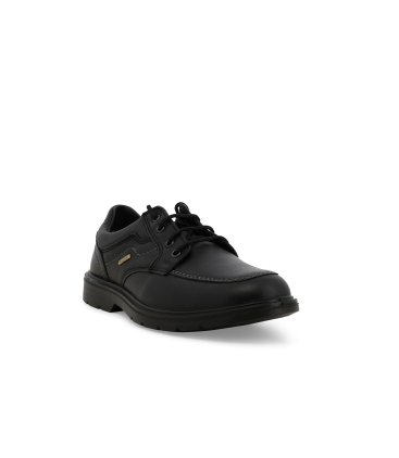 Mocassino uomo derby allacciato in pelle nero u15477z