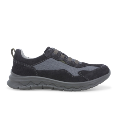 Sneaker uomo in camoscio e tessuto tecnico blu u15539q