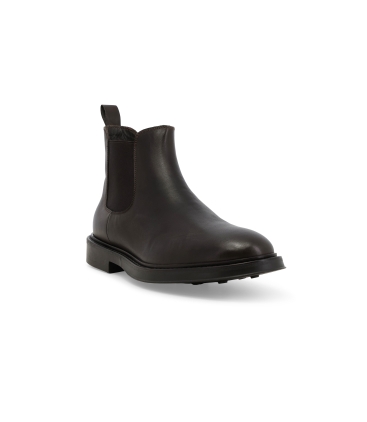 Stivaletto uomo in pelle marrone u24649z