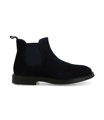 Stivaletto uomo in camoscio blu u24649z