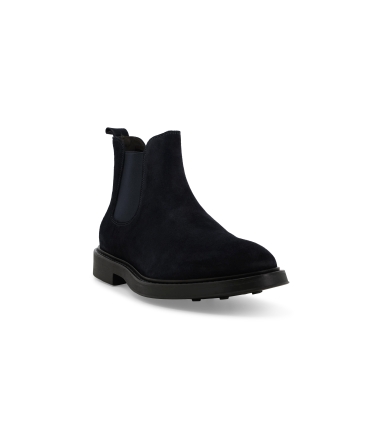 Stivaletto uomo in camoscio blu u24649z