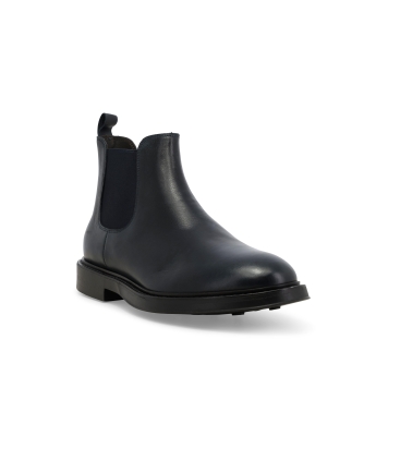 Stivaletto uomo in pelle blu u24649z