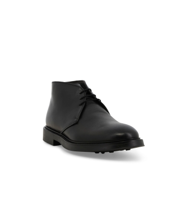 Stivaletto uomo allacciato in pelle nero u24650z