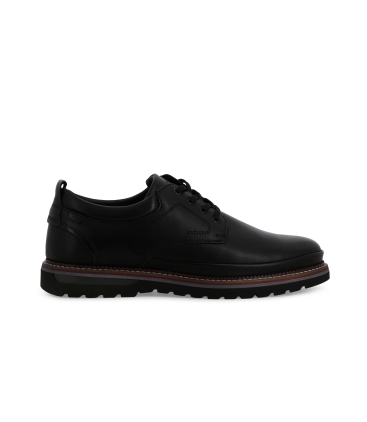 Scarpa uomo stringata in pelle nero u41151