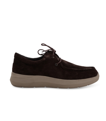Mocassino uomo in camoscio marrone u55387