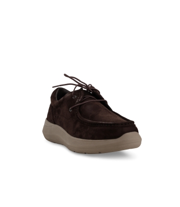 Mocassino uomo in camoscio marrone u55387