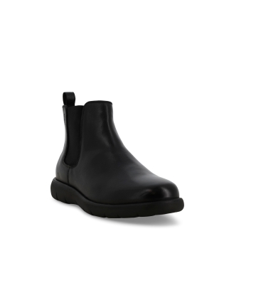 Stivaletto uomo chelsea boot in pelle nero u55428