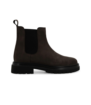 Stivaletto uomo chelsea boot in camoscio verde u56061