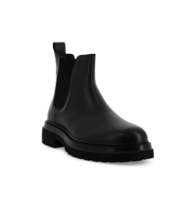 Stivaletto uomo chelsea boot in pelle nero u56061