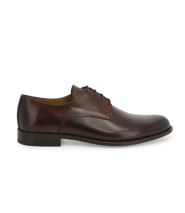 Scarpa uomo stringata francesina in pelle marrone u90601q