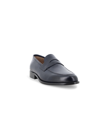 Mocassino classico uomo in pelle blu notte u90608q