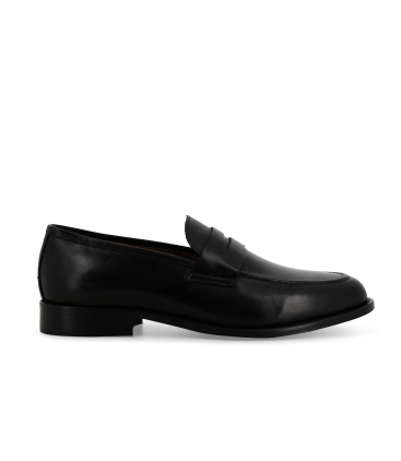 Mocassino classico uomo in pelle nero u90608q