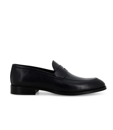 Mocassino classico uomo in pelle blu notte u90628