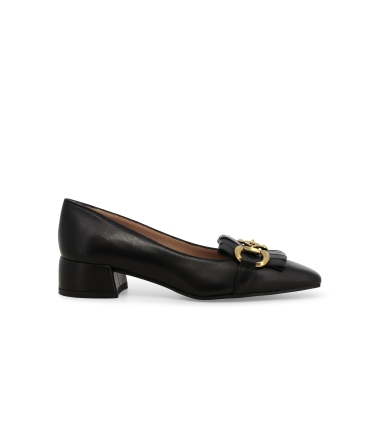 Décolleté donna in pelle nero v5342z
