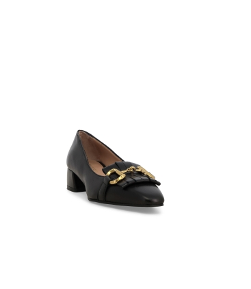 Décolleté donna in pelle nero v5342z